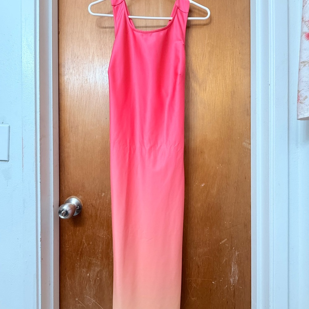 Guess Coral and Peach Ombre Dress